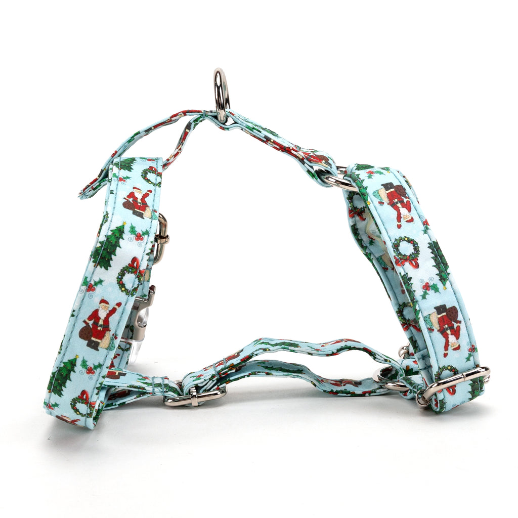 100% Cotton Adjustable No Pull Dog Harness Santa Claus main