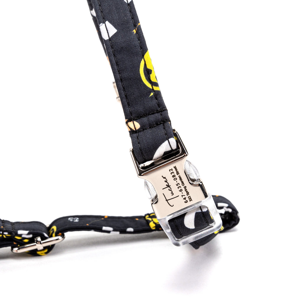 100% Cotton Adjustable No Pull Dog Harness  Hunger Games buckle