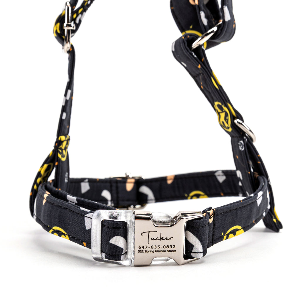 100% Cotton Adjustable No Pull Dog Harness  Hunger Games front