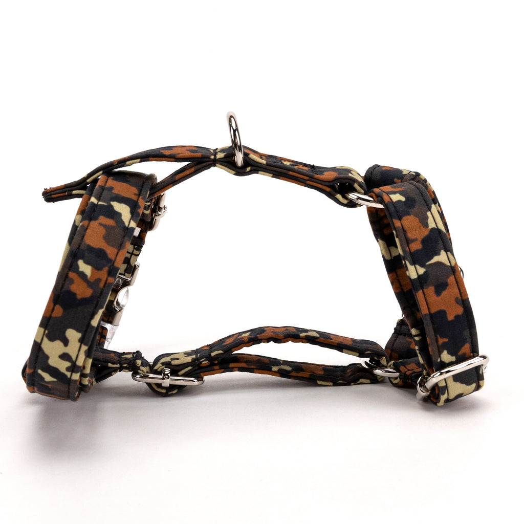 100% Cotton Adjustable No Pull Dog Harness  Camo main