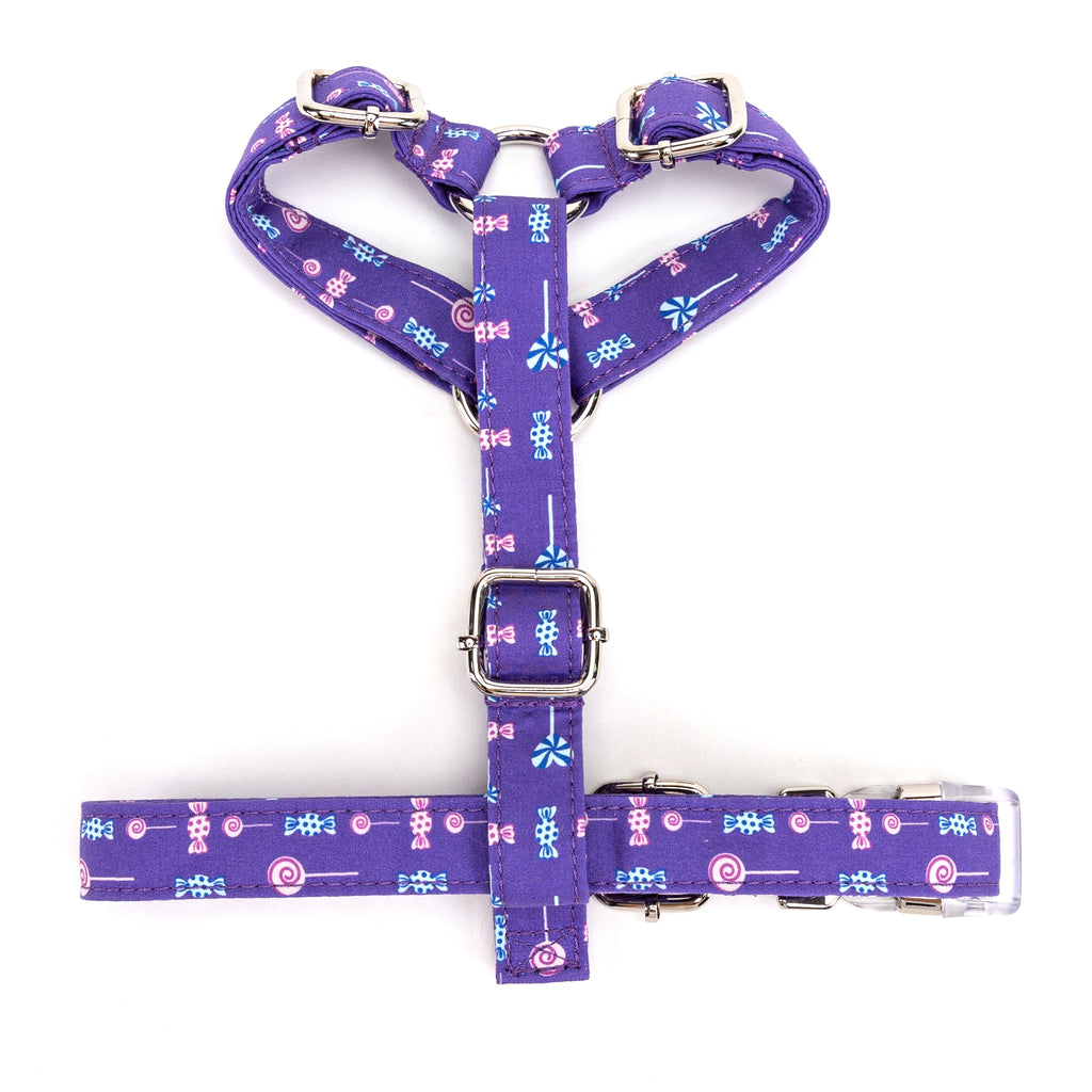 100% Cotton Adjustable No Pull Dog Harness  Lollipop bottom