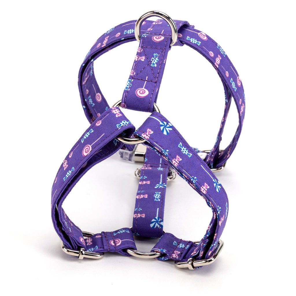 100% Cotton Adjustable No Pull Dog Harness  Lollipop back