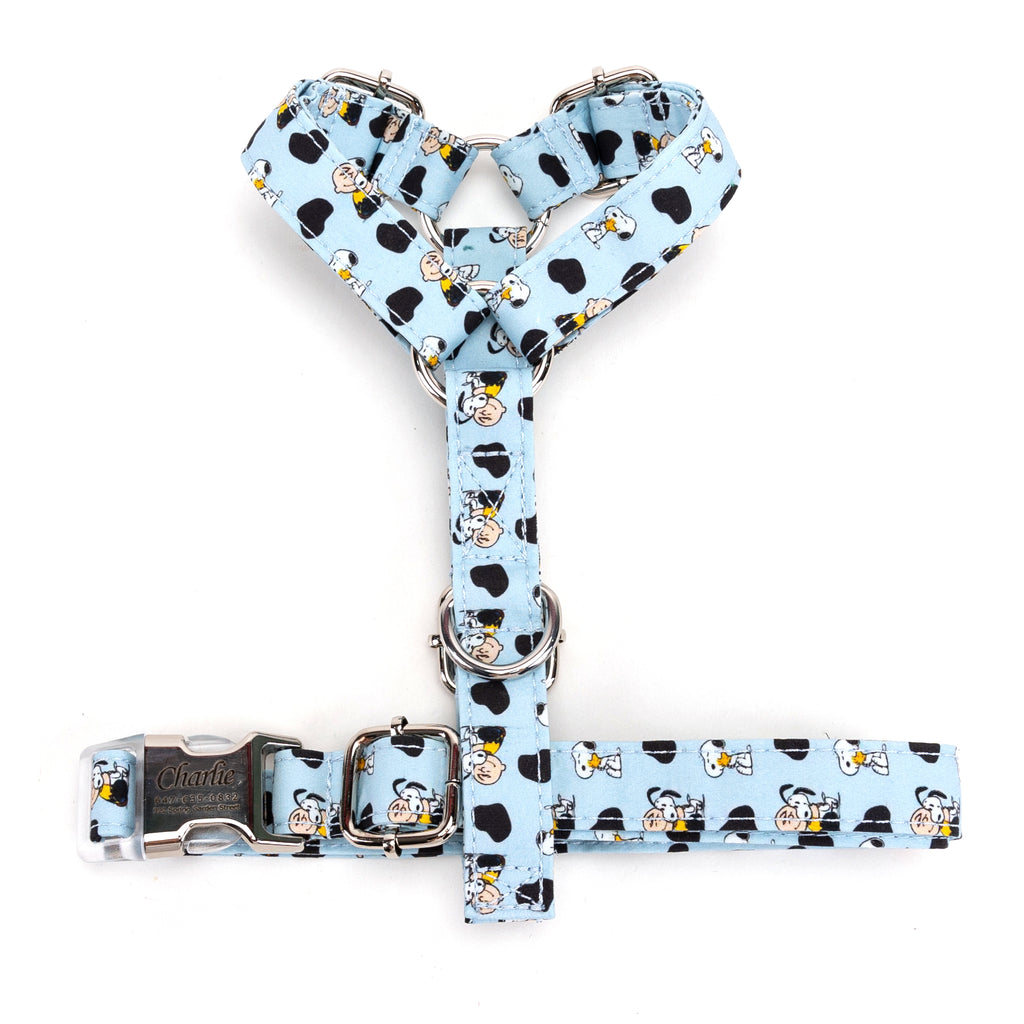 100% Cotton Adjustable No Pull Dog Harness Snoopy TOP