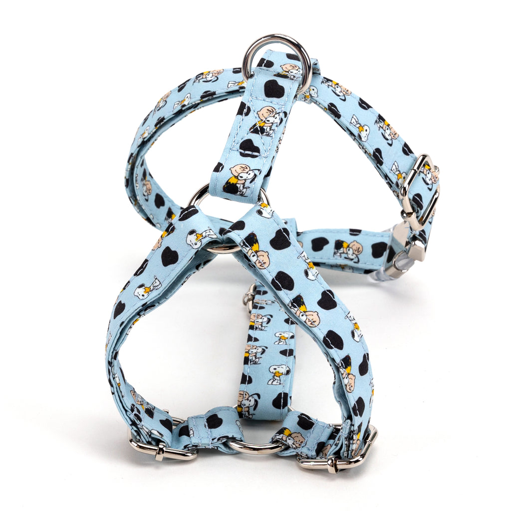 100% Cotton Adjustable No Pull Dog Harness Snoopy BACK