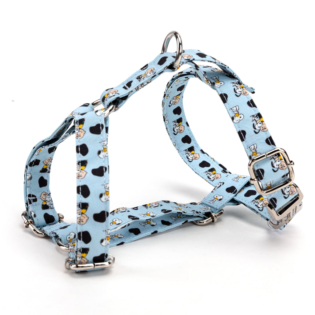 100% Cotton Adjustable No Pull Dog Harness Snoopy SIDE