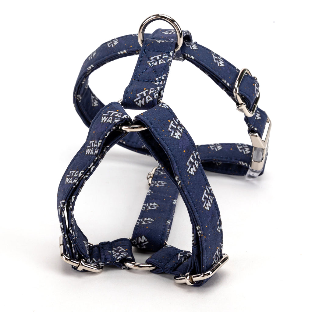 100% Cotton Adjustable No Pull Dog Harness Star Wars BACK