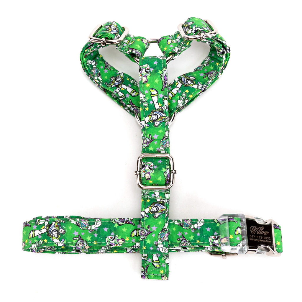 100% Cotton Adjustable No Pull Dog Harness Buzz Lightyear BOTTOM