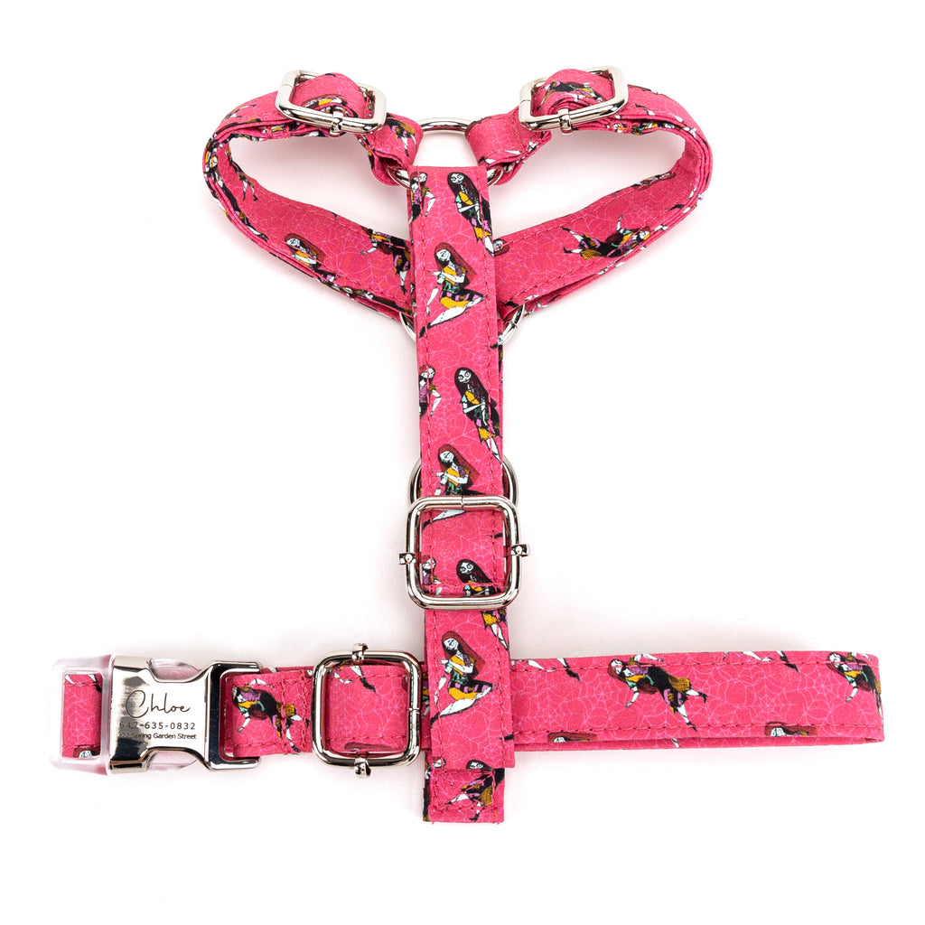 100% Cotton Adjustable No Pull Dog Harness Sally the nightmare before Christmas TOP