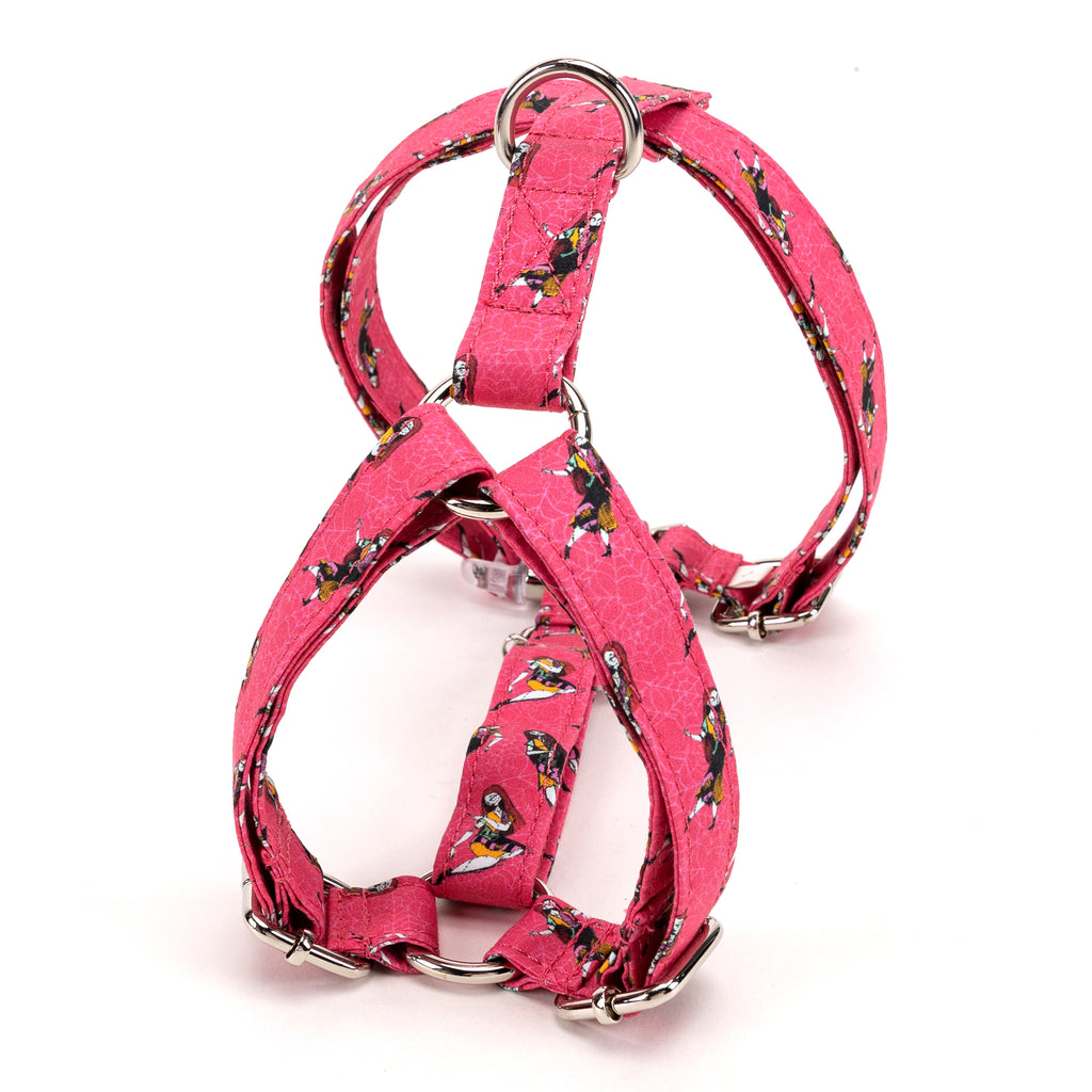 100% Cotton Adjustable No Pull Dog Harness Sally the nightmare before Christmas BACK