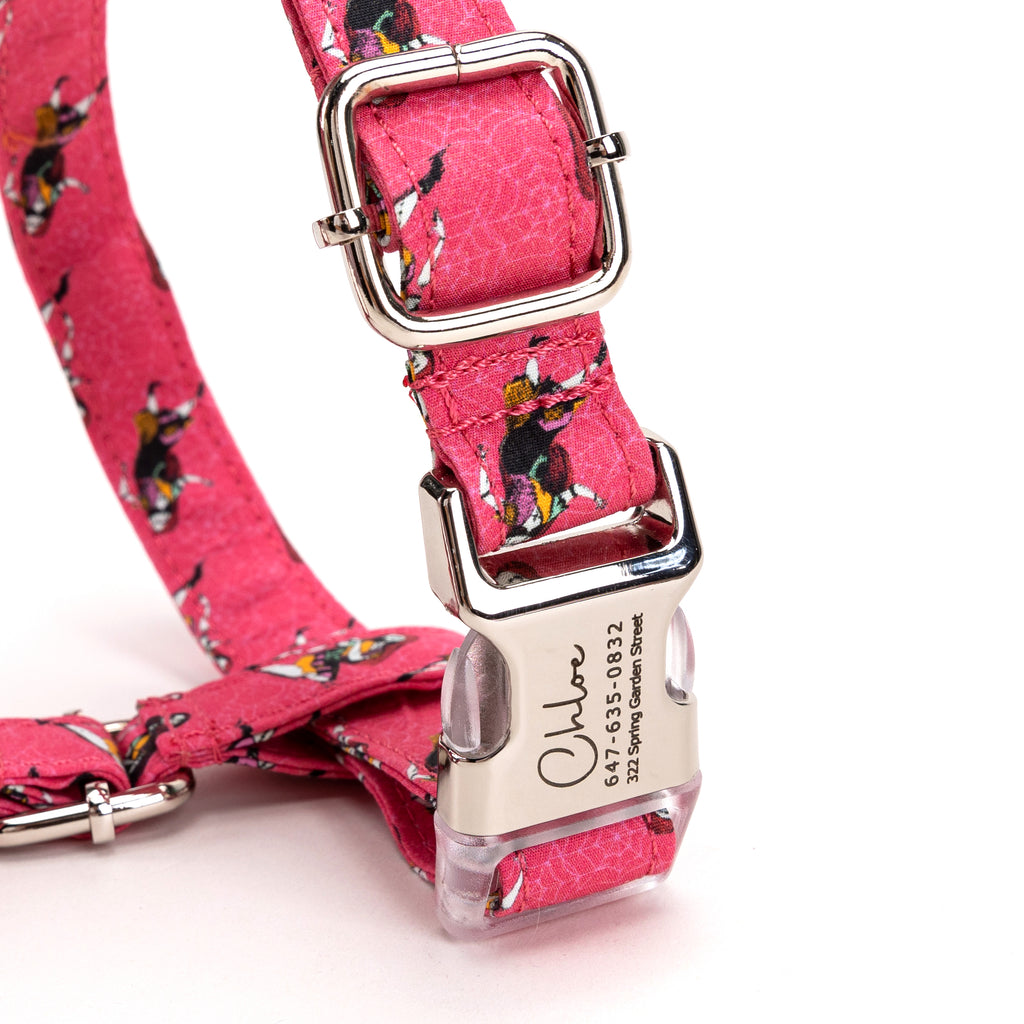 100% Cotton Adjustable No Pull Dog Harness Sally the nightmare before Christmas BUCKLE