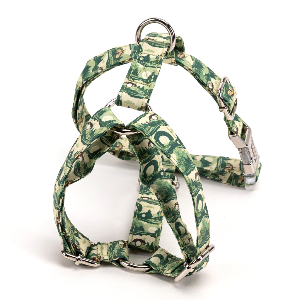 100% Cotton Adjustable No Pull Dog Harness The Shire LOTR BACK