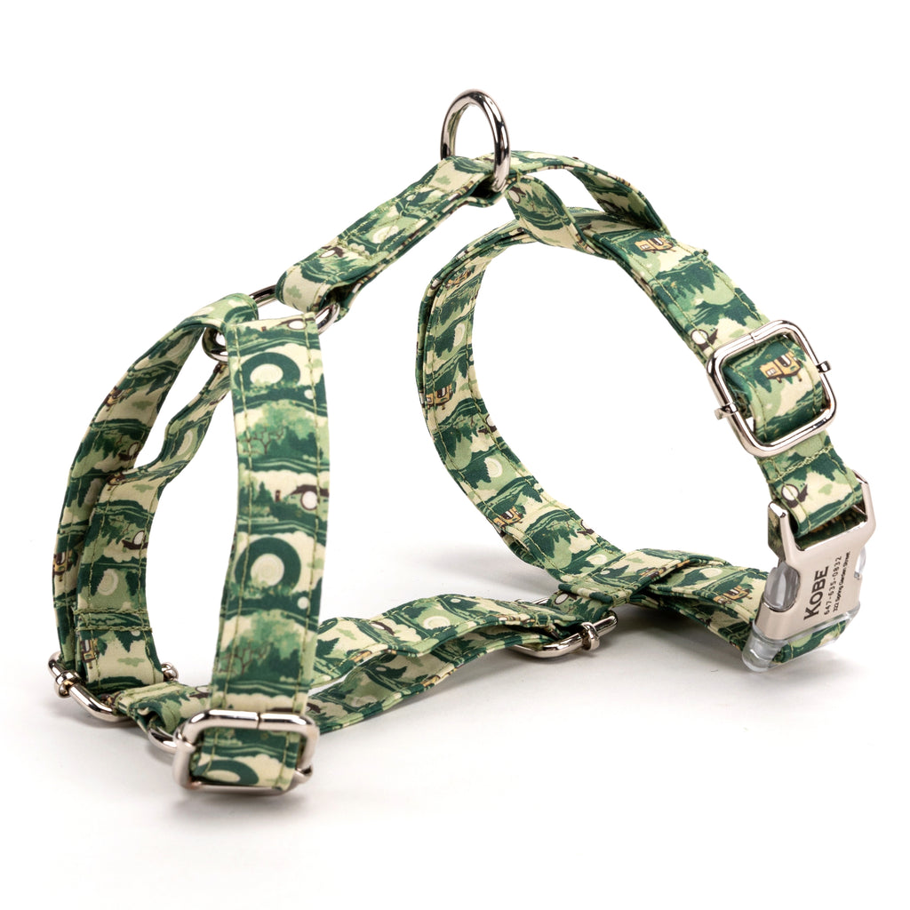 100% Cotton Adjustable No Pull Dog Harness The Shire LOTR SIDE