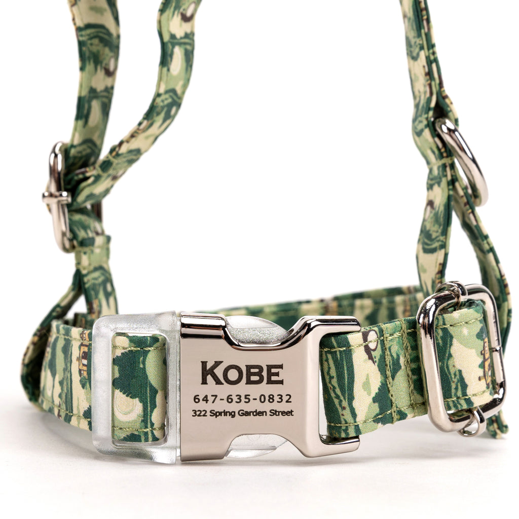 100% Cotton Adjustable No Pull Dog Harness The Shire LOTR FRONT