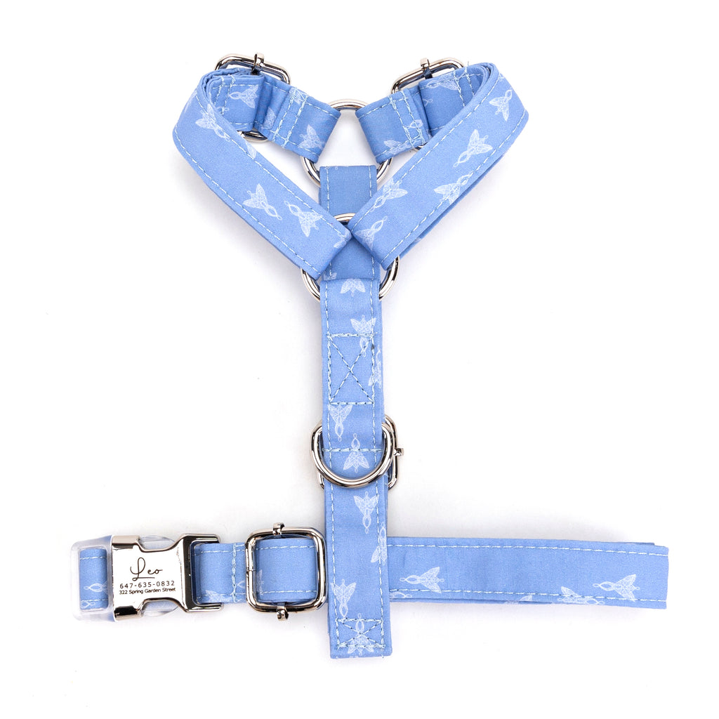 100% Cotton Adjustable No Pull Dog Harness Arwin Evenstar LOTR TOP