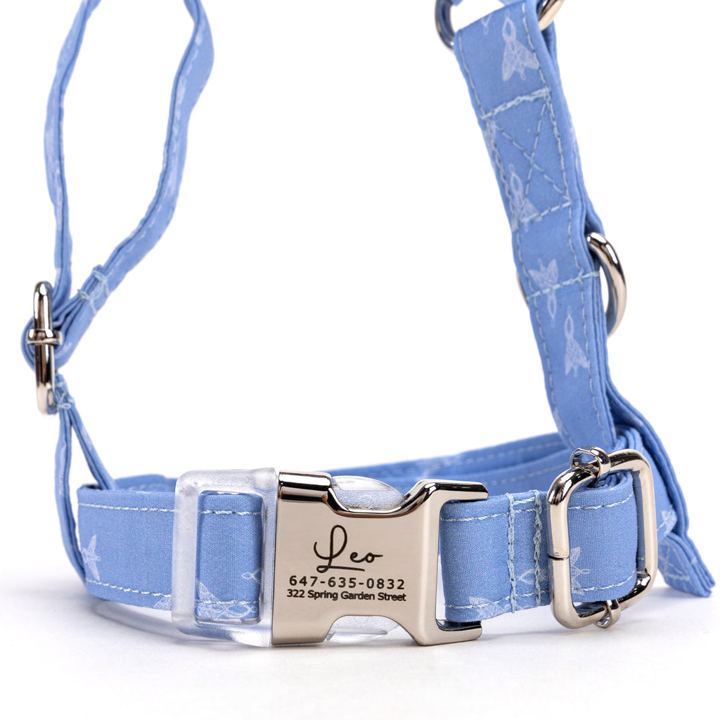 100% Cotton Adjustable No Pull Dog Harness Arwin Evenstar LOTR FRONT