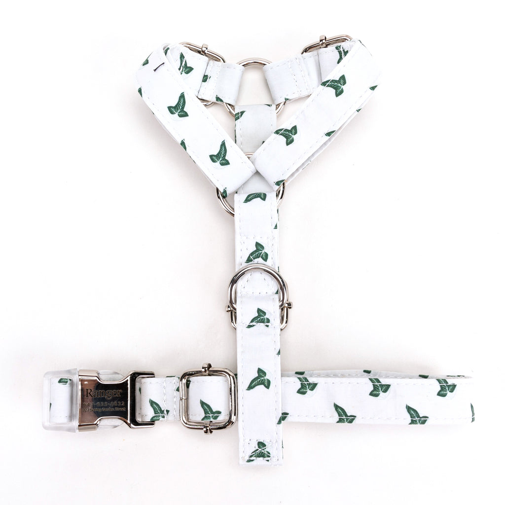 100% Cotton Adjustable No Pull Dog Harness Elven Leaf LOTR TOP