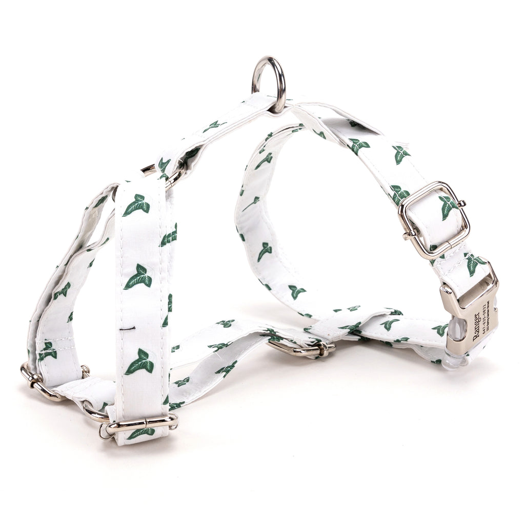 100% Cotton Adjustable No Pull Dog Harness Elven Leaf LOTR SIDE