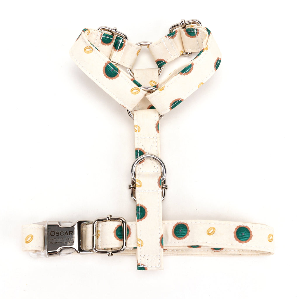 100% Cotton Adjustable No Pull Dog Harness The Hobbit LOTR TOP