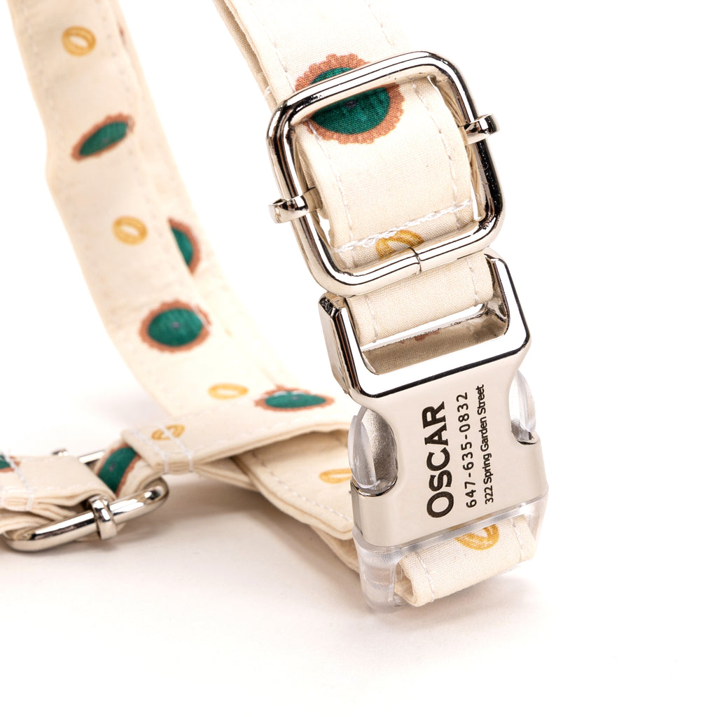 100% Cotton Adjustable No Pull Dog Harness The Hobbit LOTR BUCKLE