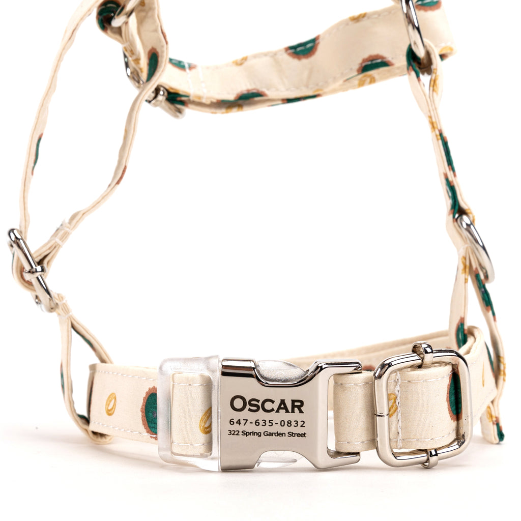 100% Cotton Adjustable No Pull Dog Harness The Hobbit LOTR FRONT