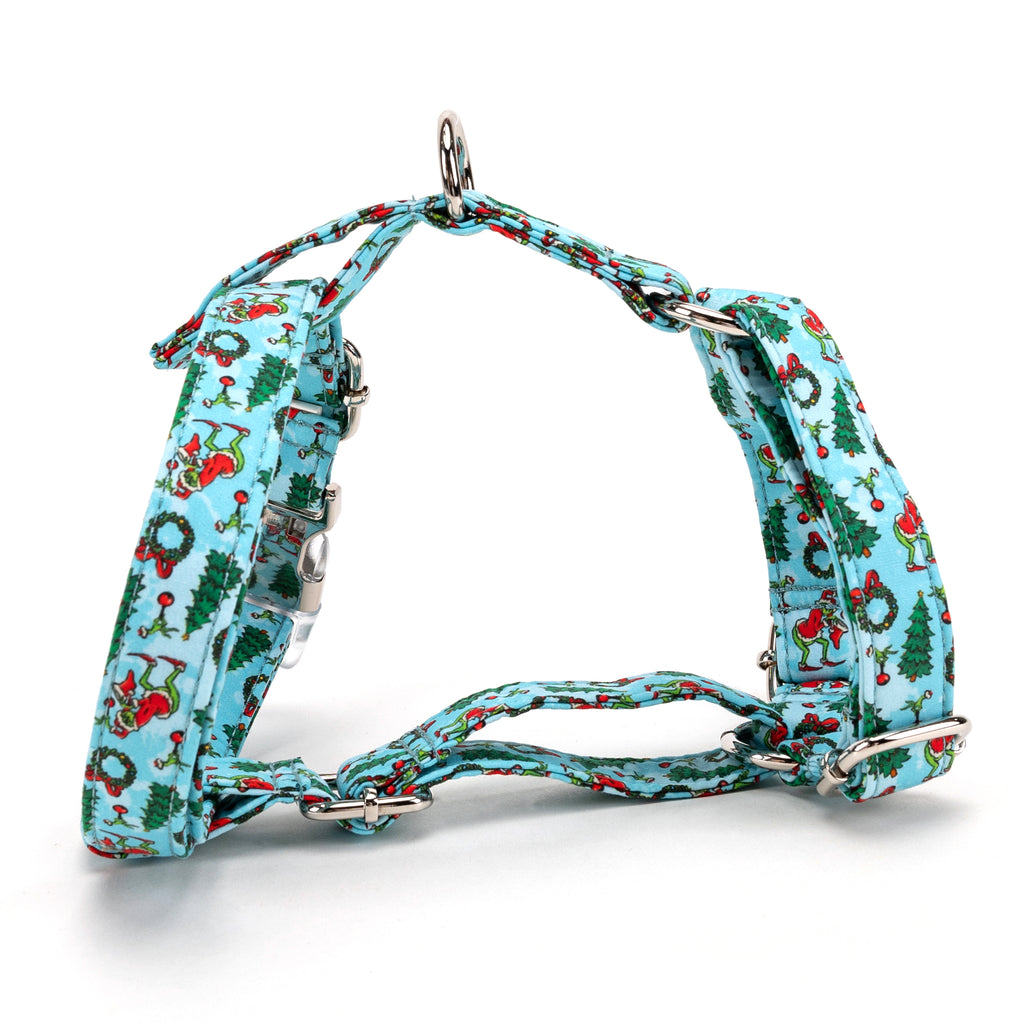 100% Cotton Adjustable No Pull Dog Harness The Grinch MAIN