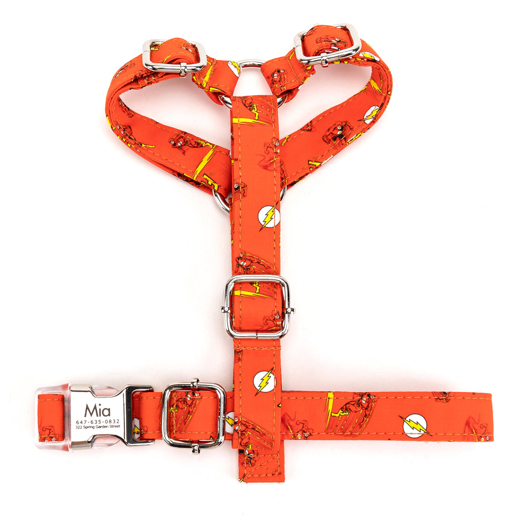 100% Cotton Adjustable No Pull Dog Harness The Flash TOP