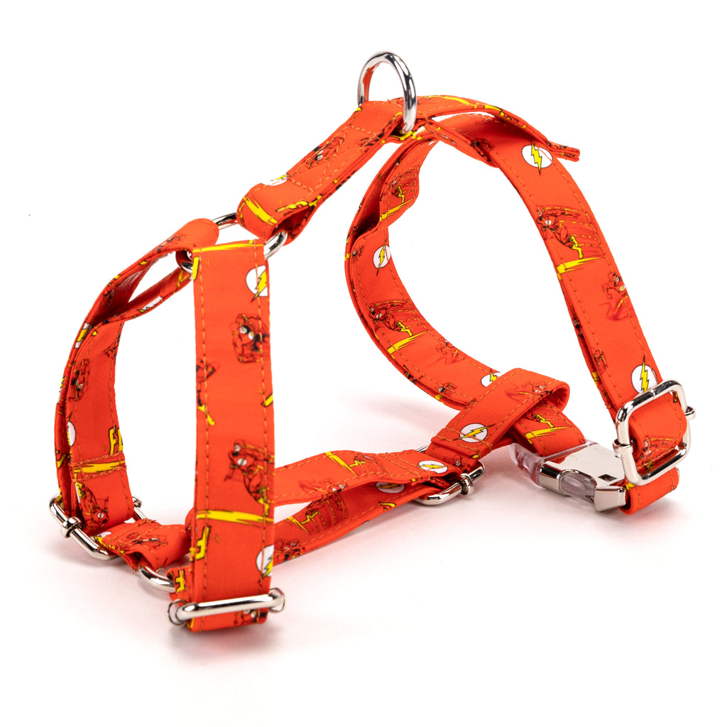 100% Cotton Adjustable No Pull Dog Harness The Flash SIDE