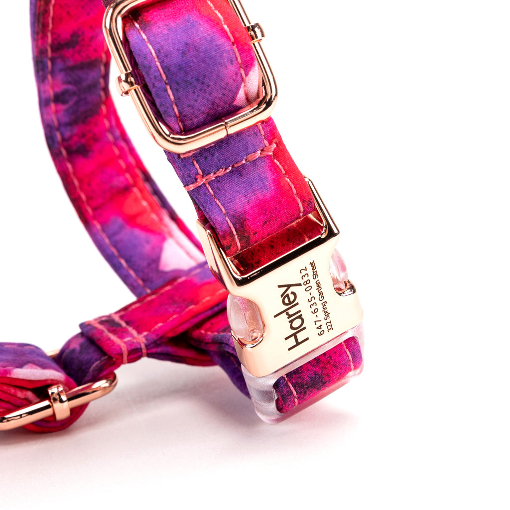 100% Cotton Adjustable No Pull Dog Harness Galaxy buckle