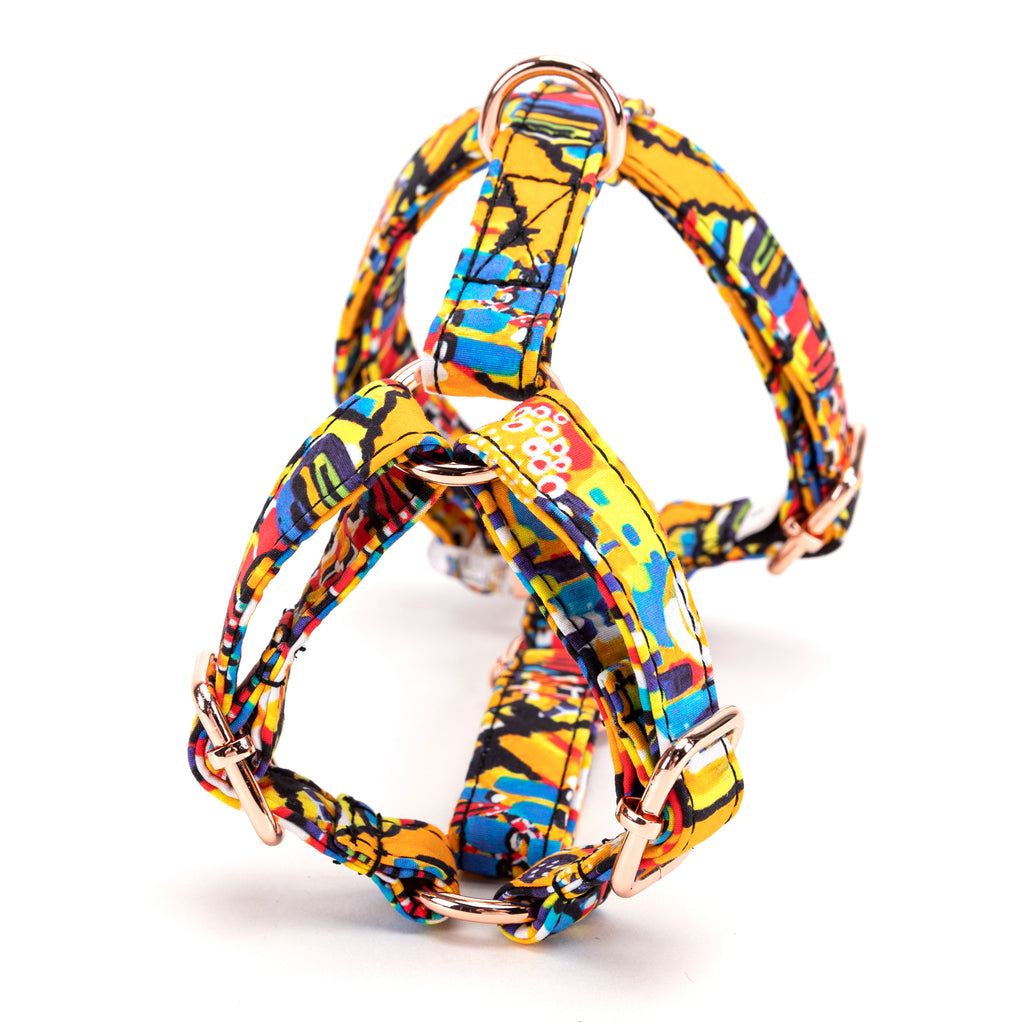 100% Cotton Adjustable No Pull Dog Harness Countryside Life back