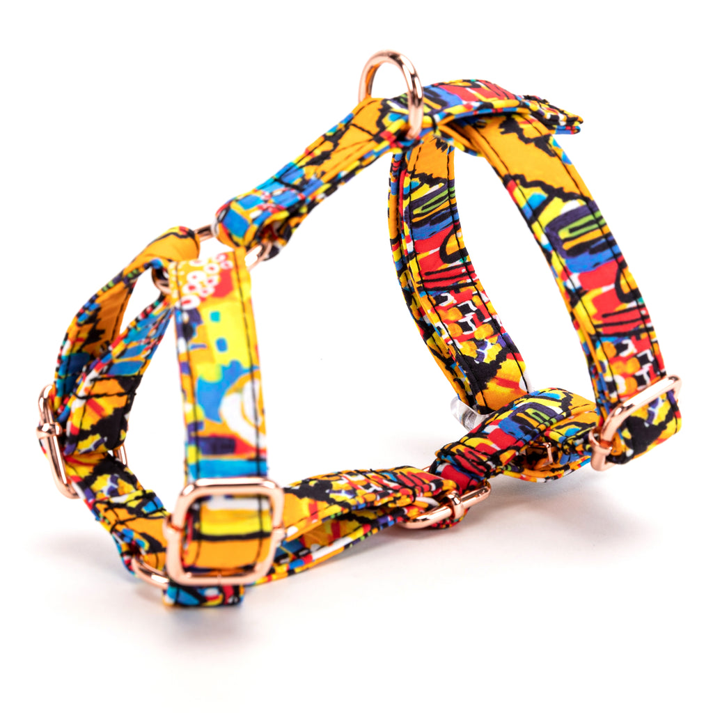 100% Cotton Adjustable No Pull Dog Harness Countryside Life side