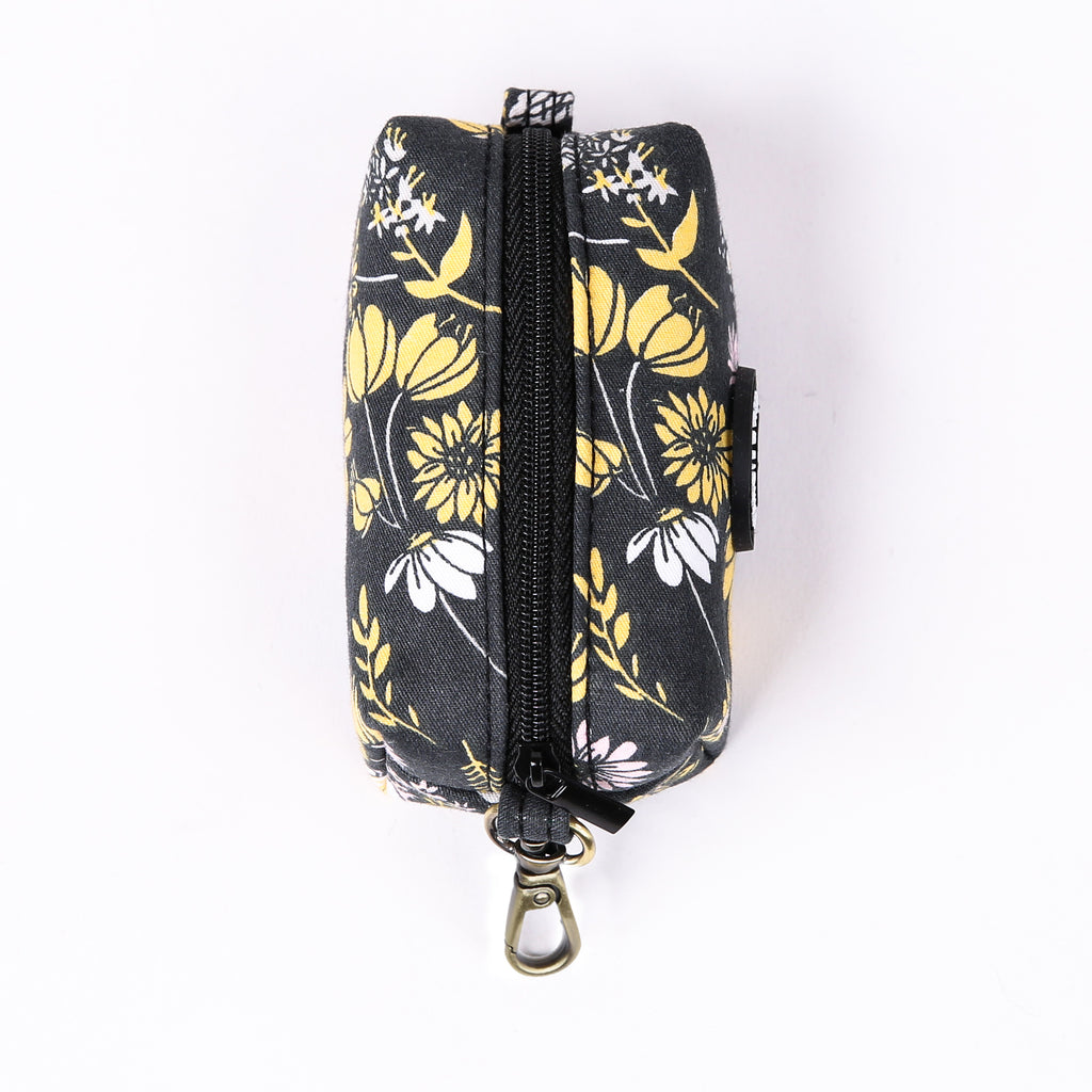 100% Cotton Dog Poop Bag Holder Brass Daisy top