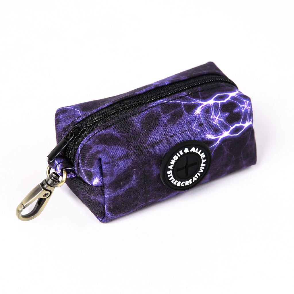 100% Cotton Dog Poop Bag Holder Brass Aurora side