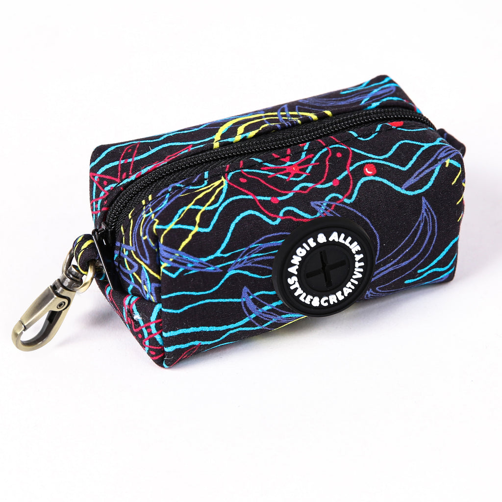 100% Cotton Dog Poop Bag Holder Brass Seaside side