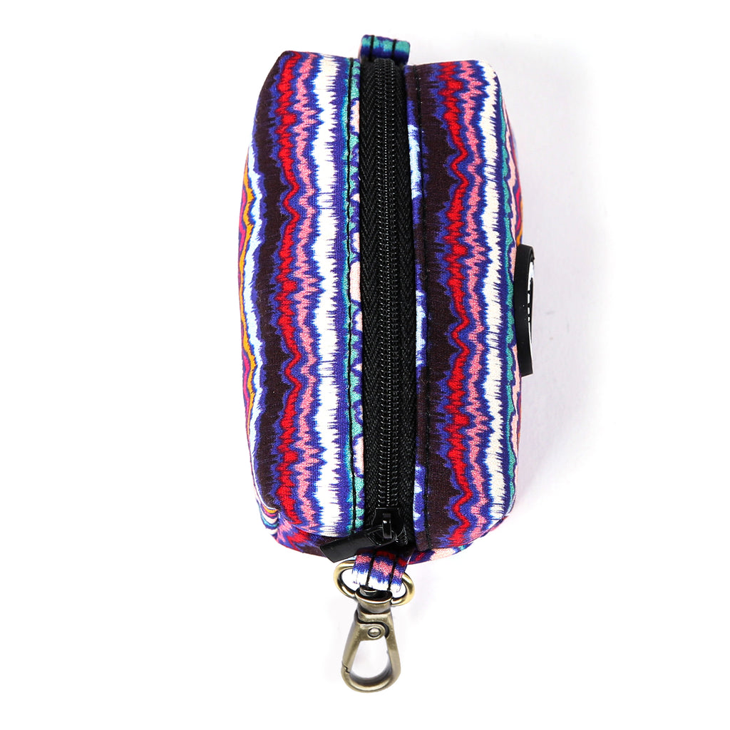 100% Cotton Dog Poop Bag Holder Brass Stripes Ethnic top