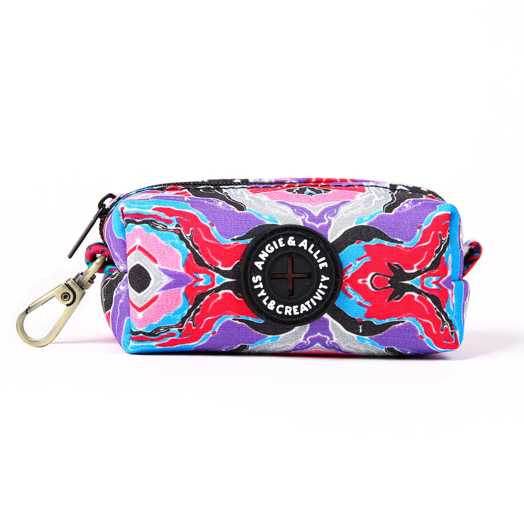 100% Cotton Dog Poop Bag Holder Brass Fantasy front