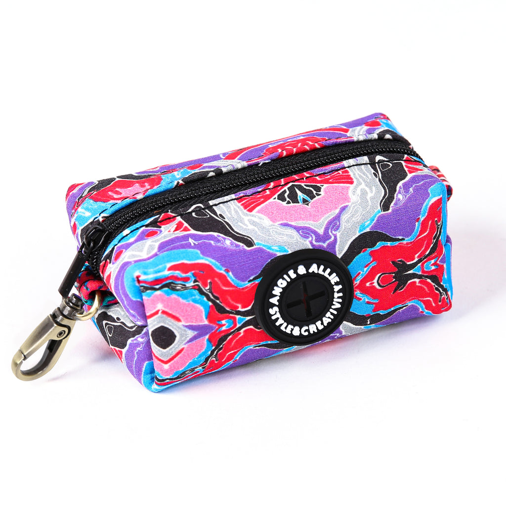 100% Cotton Dog Poop Bag Holder Brass Fantasy side