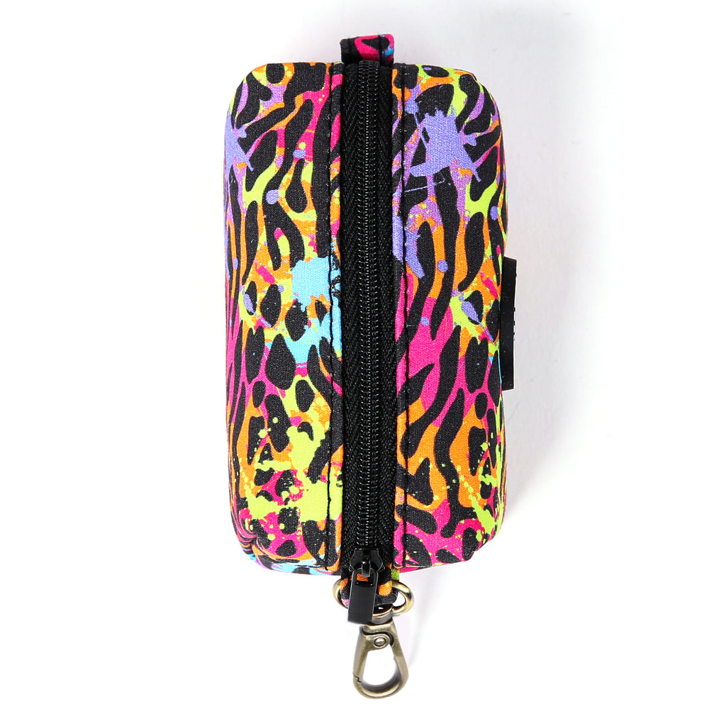 100% Cotton Dog Poop Bag Holder Brass Colorful Wildlife top