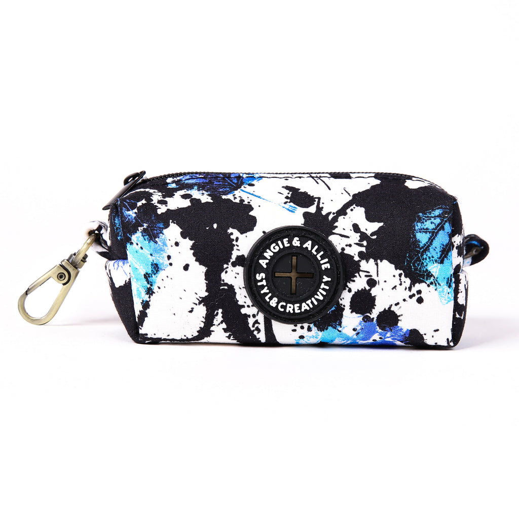 100% Cotton Dog Poop Bag Holder Brass Lotus front