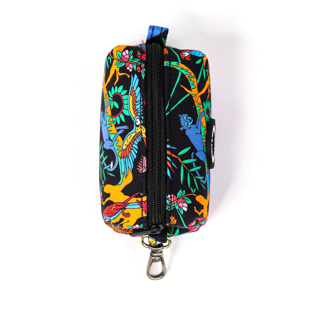 100% Cotton Dog Poop Bag Holder Brass Jungle top