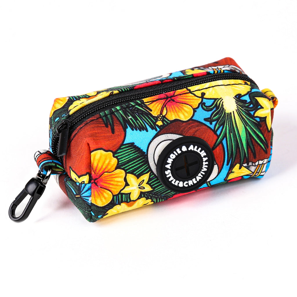 100% Cotton Dog Poop Bag Holder Black Coconuts side