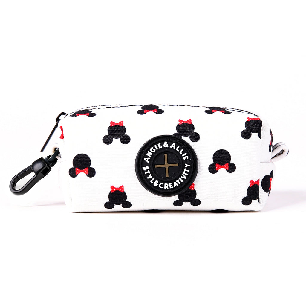 100% Cotton Dog Poop Bag Holder Black Minnie main