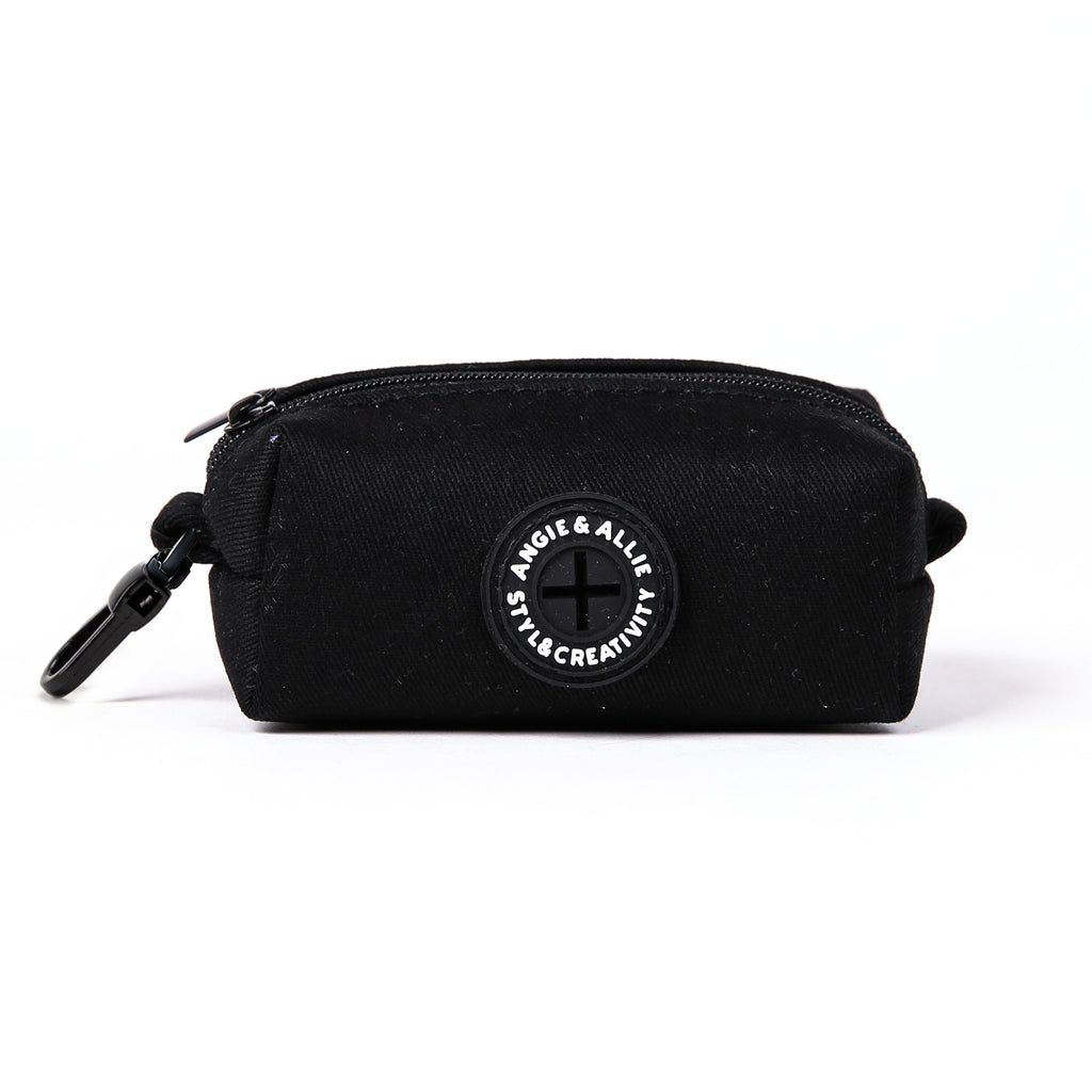 100% Cotton Dog Poop Bag Holder Black main