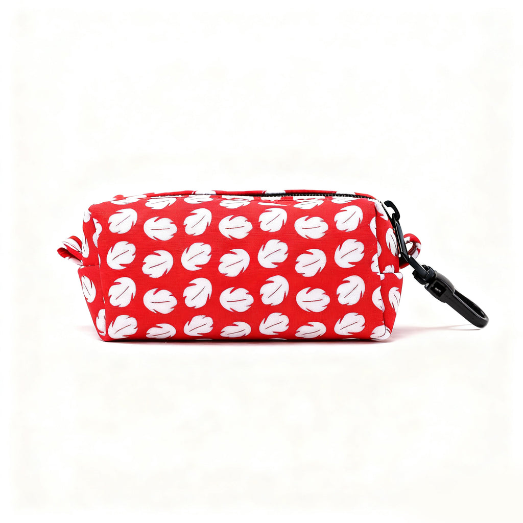 100% Cotton Dog Poop Bag Holder Black Lilo & Stitch Lilo Hawaiian Dress back