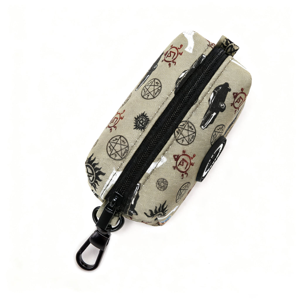 100% Cotton Dog Poop Bag Holder Black Supernatural top