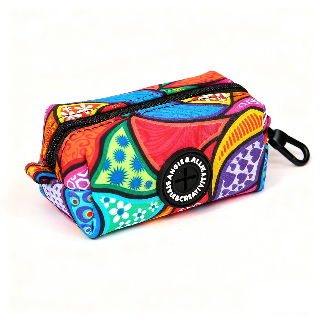 100% Cotton Dog Poop Bag Holder Black Dream Fantasy side