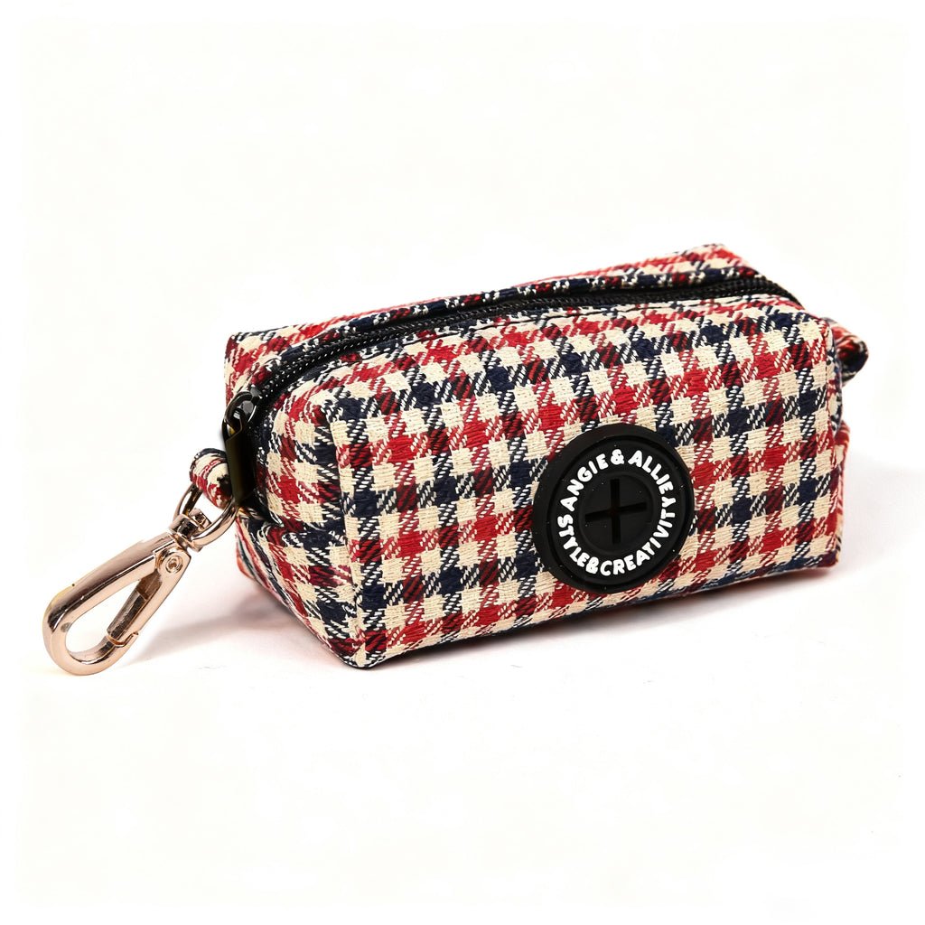 100% Cotton Dog Poop Bag Holder Gold Shepherd two Tone side