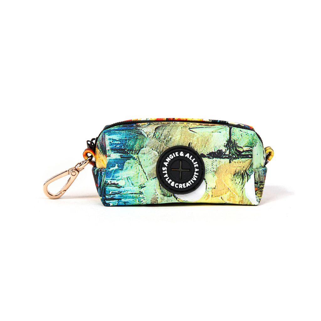 100% Cotton Dog Poop Bag Holder Gold French Countryside main