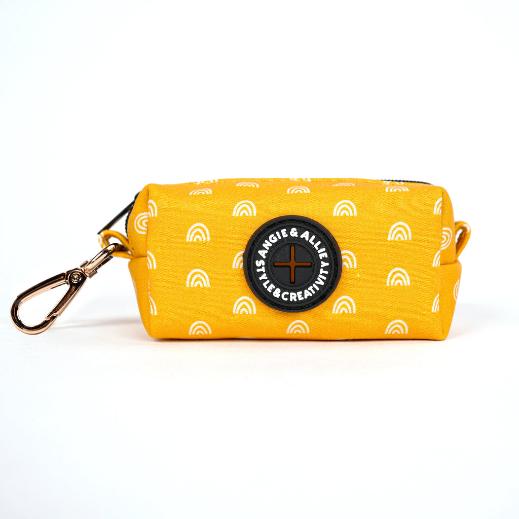 100% Cotton Dog Poop Bag Holder Gold Hobo Rainbow main