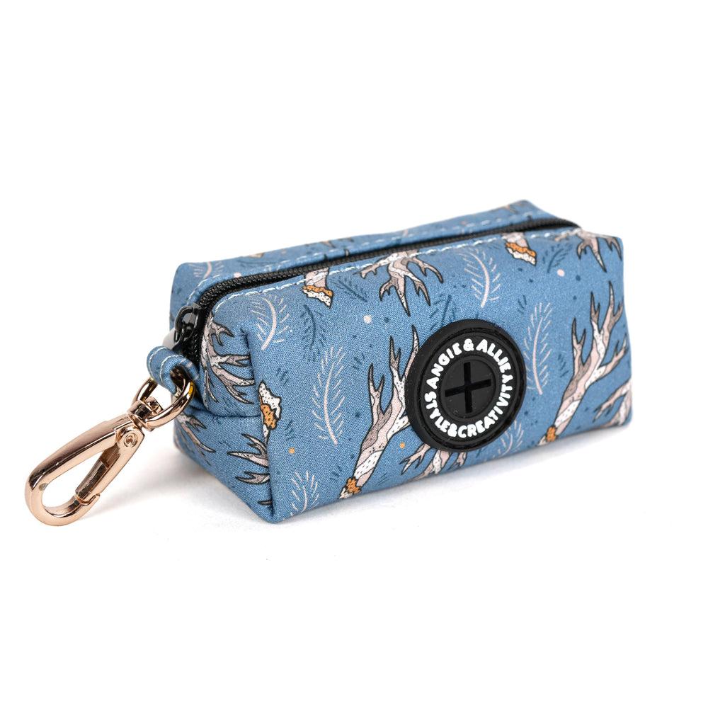 100% Cotton Dog Poop Bag Holder Gold Lumber Jack side