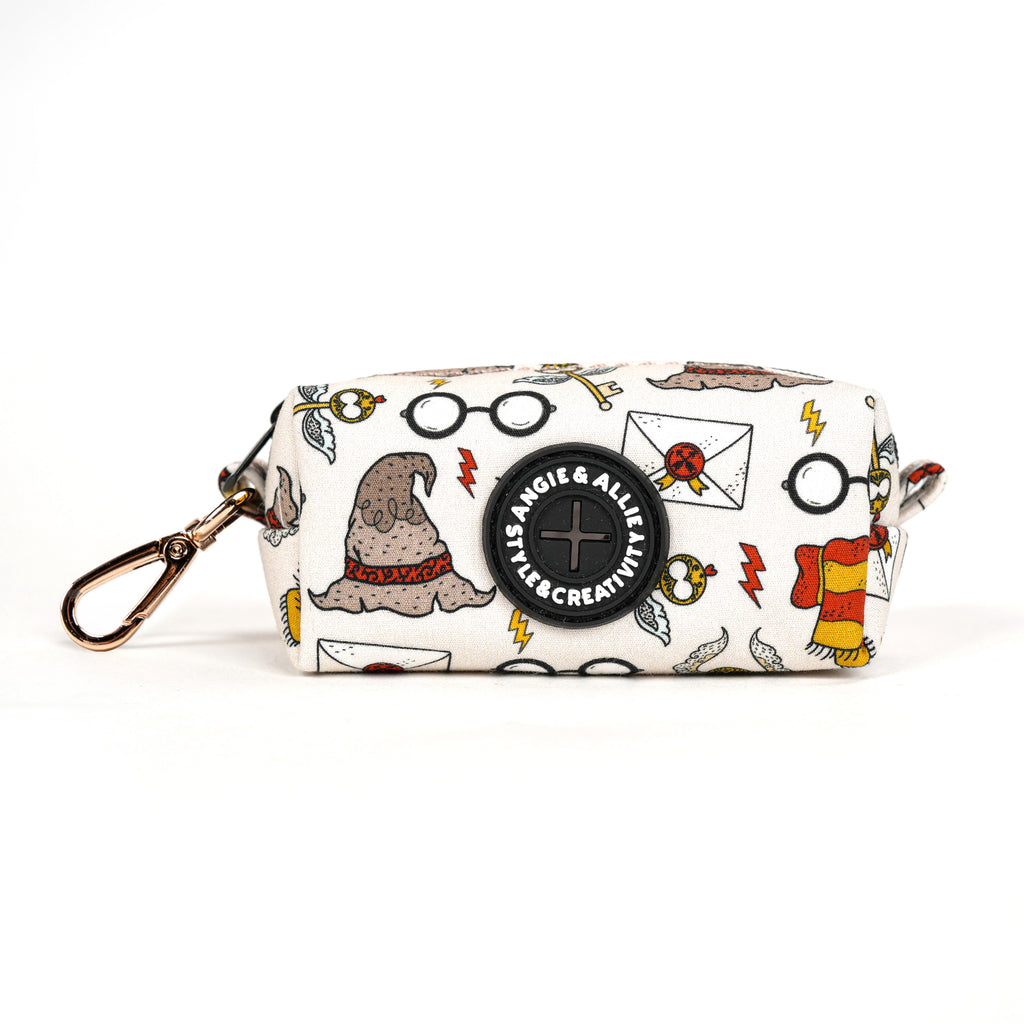 100% Cotton Dog Poop Bag Holder Gold Wizard School main